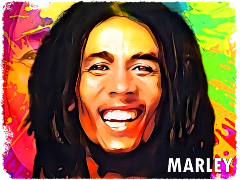 Bob Marley Iron on heat transfers