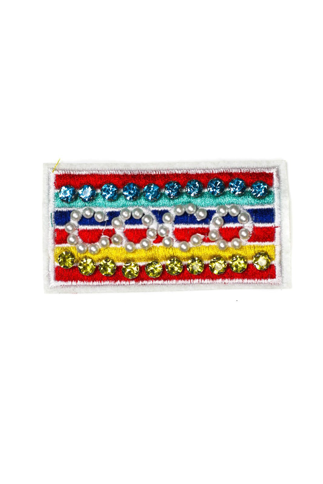 Beaded C Colorful embroidered Patch