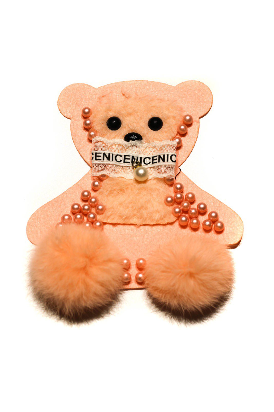 Pink fur large bear patches