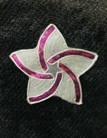 Unique sequin star logo patch