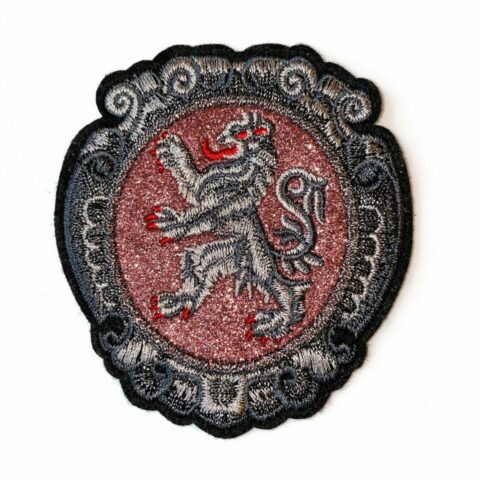 Red Embroidered  Badge Iron on patch