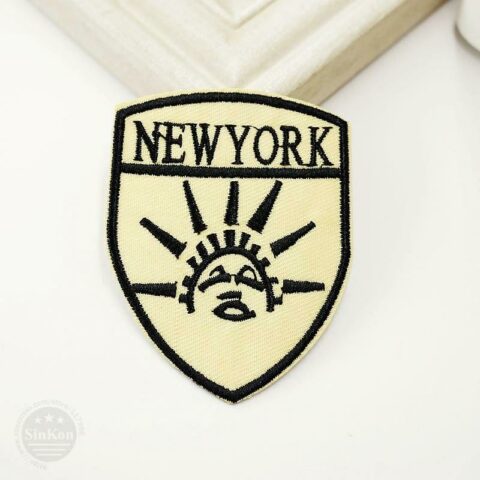 NY Iron On Embroidered Patches