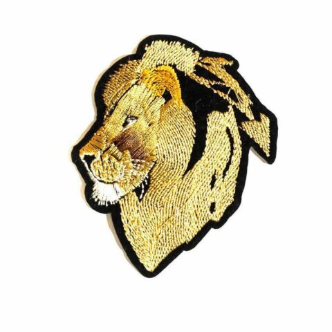 Lion Embroidered iron on patch