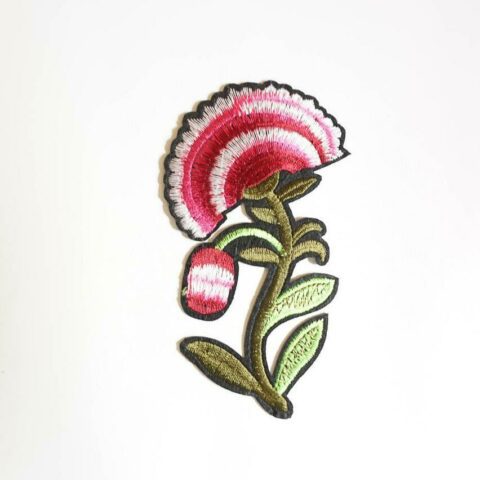 colorful flower sequin Iron on patch