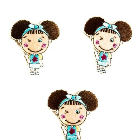 cute girl Iron on kids patch