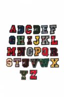 Alphabet chenille letters patch