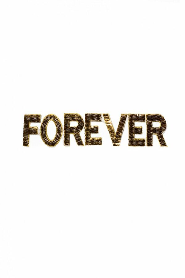 Forever sequin Letter patch