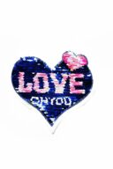 Love on you heart Embroidered sequin patch