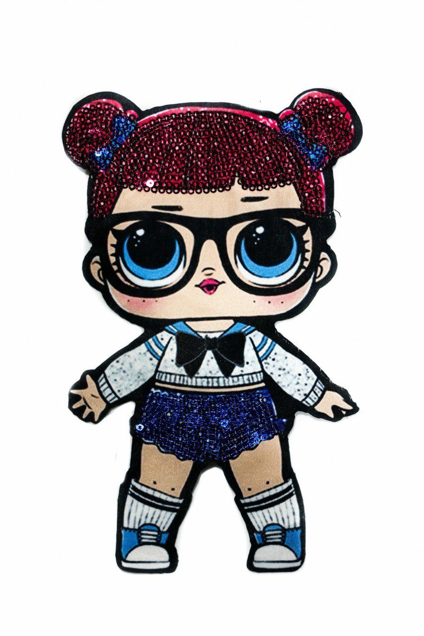Doll School Girl Sequin patch