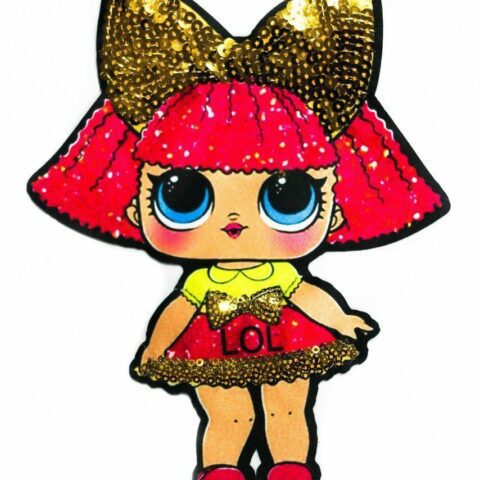 LoL Doll patch Sequin girl embroidery