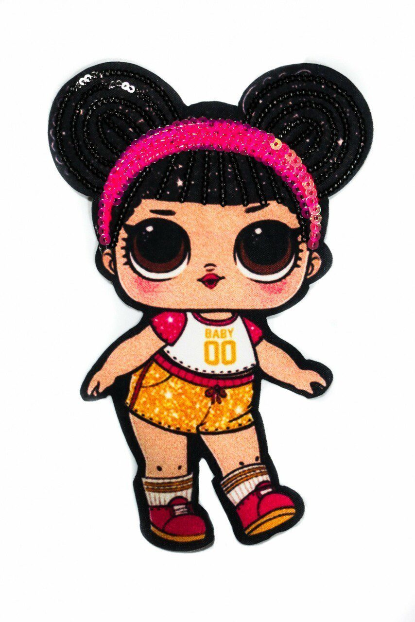 Lol Baby Doll Girl Sequin patch