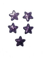 5pcs Star Purple sequin iron on patch