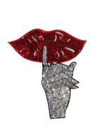 Sexy Hand lip sequin patch