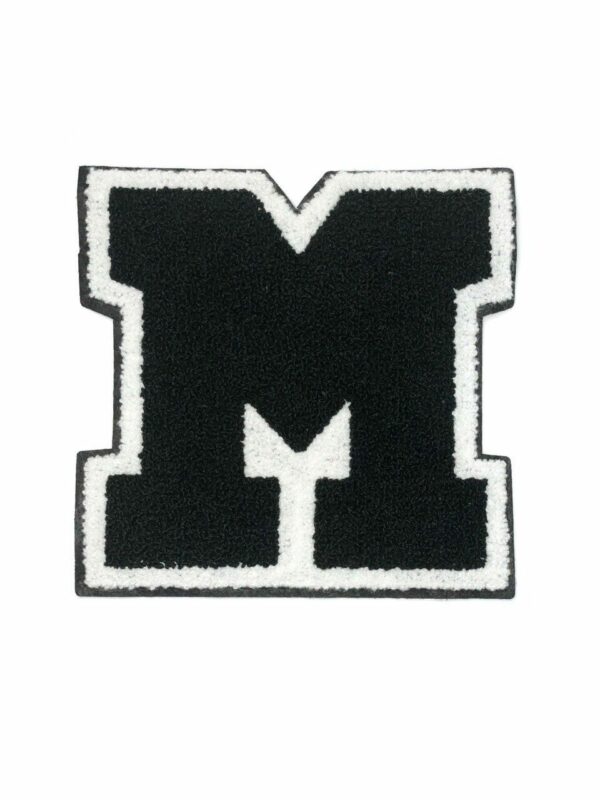 M Letter Varsity chenille patches