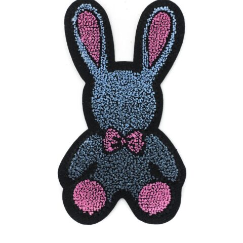 Bunny iron on chenille patches