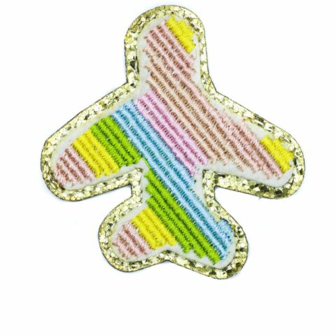 Colorful plane Glitter patches