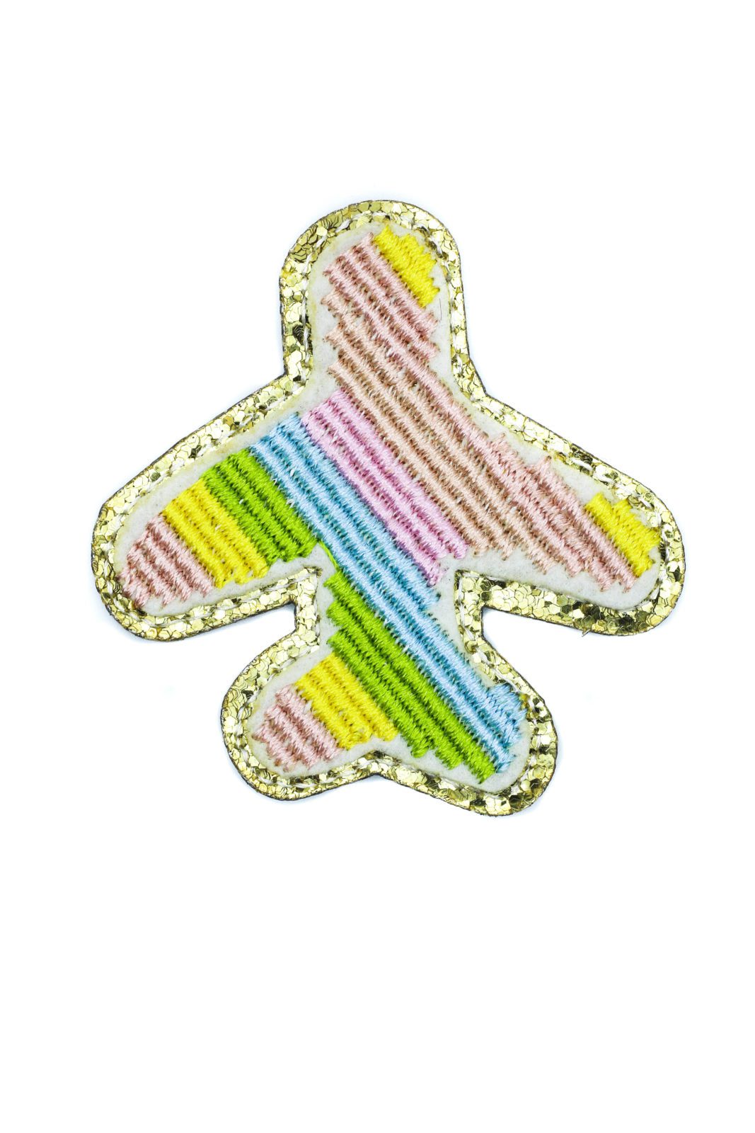Colorful plane Glitter patches