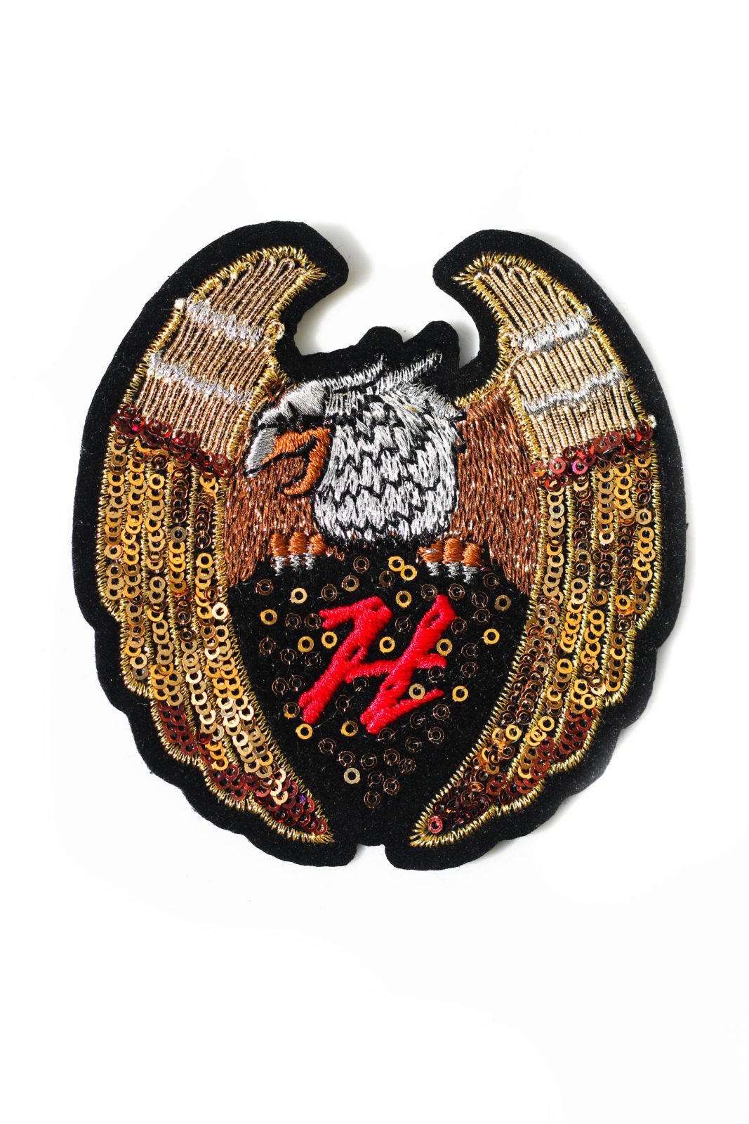 Eagle badge embroidered patch
