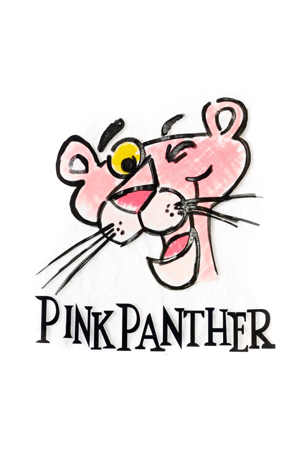 Pink panther Heat transfer screen print - Creo Piece