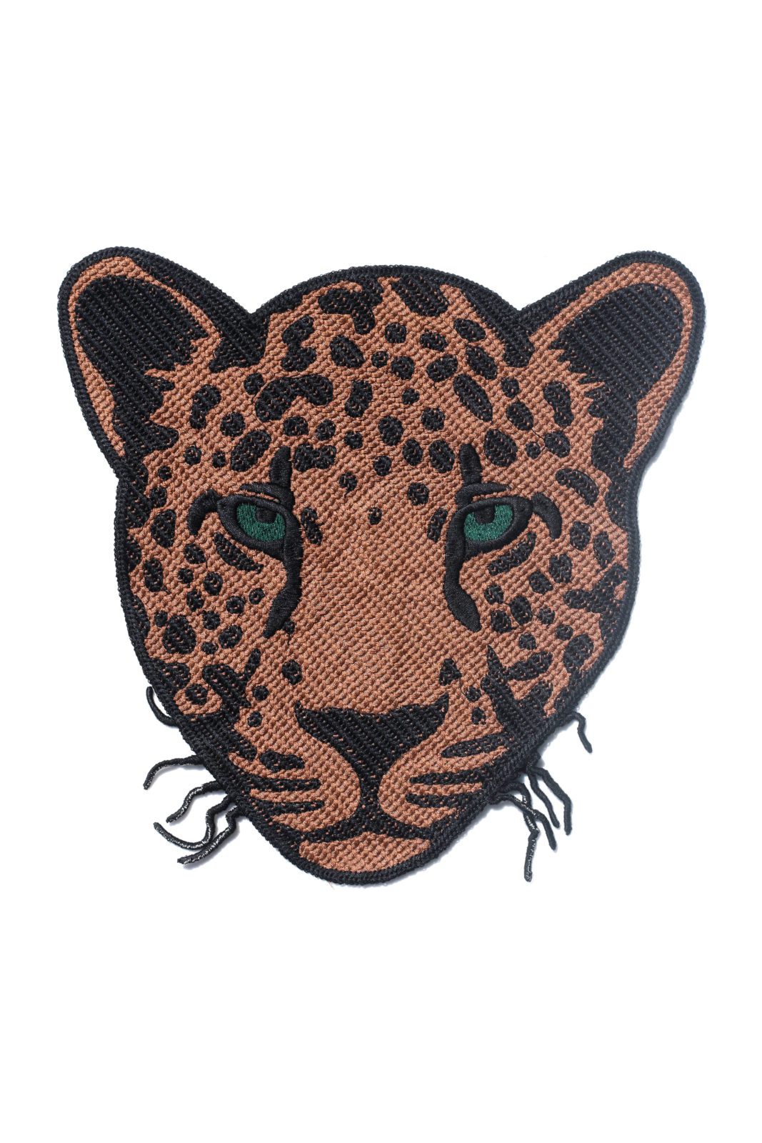 Brown embroidered tiger patch