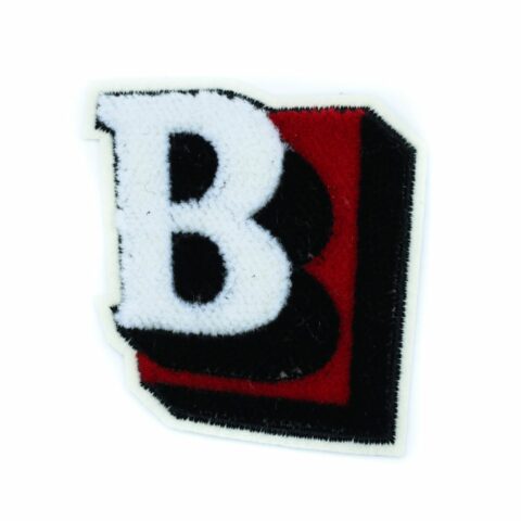 Letter B iron on varsity chenille patches