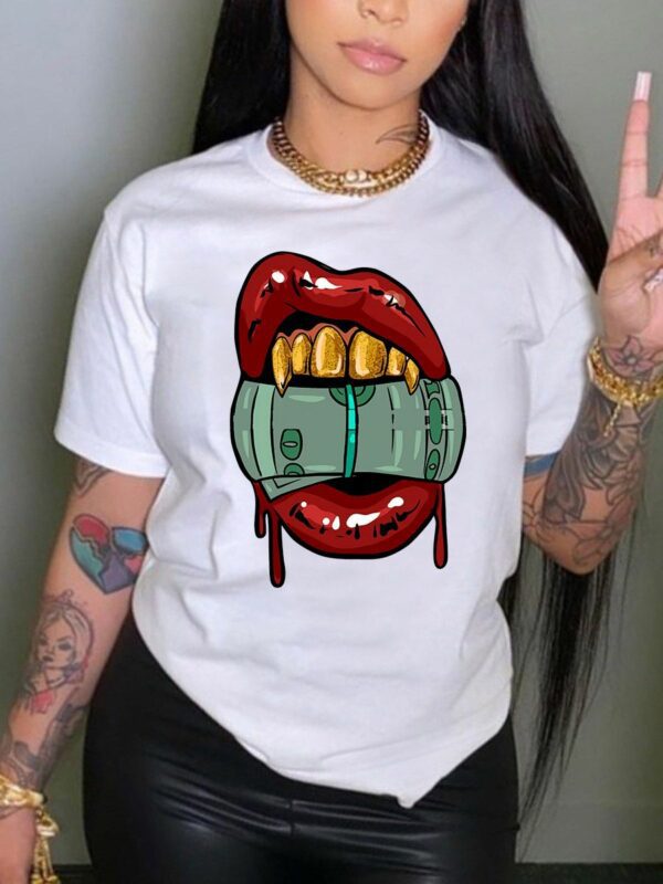 Vamp money mouth graphic t-shirt