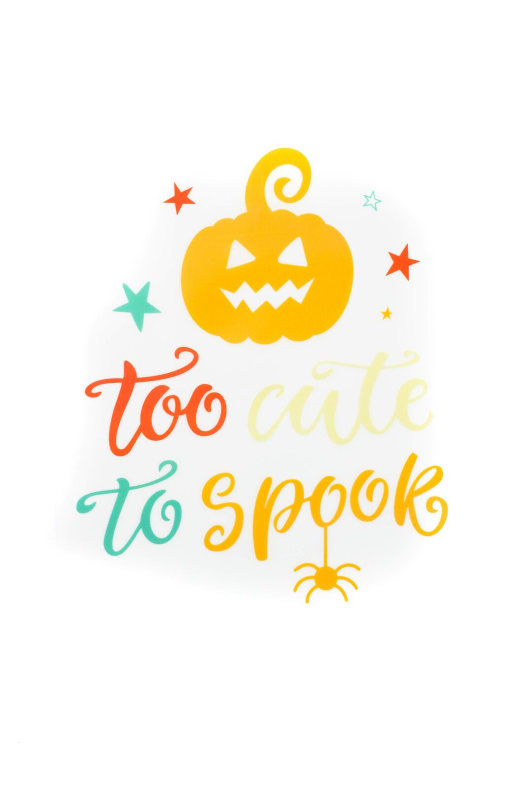 Too cute to spook iron on heat transfers