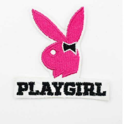 Play girl iron on embroidery patches