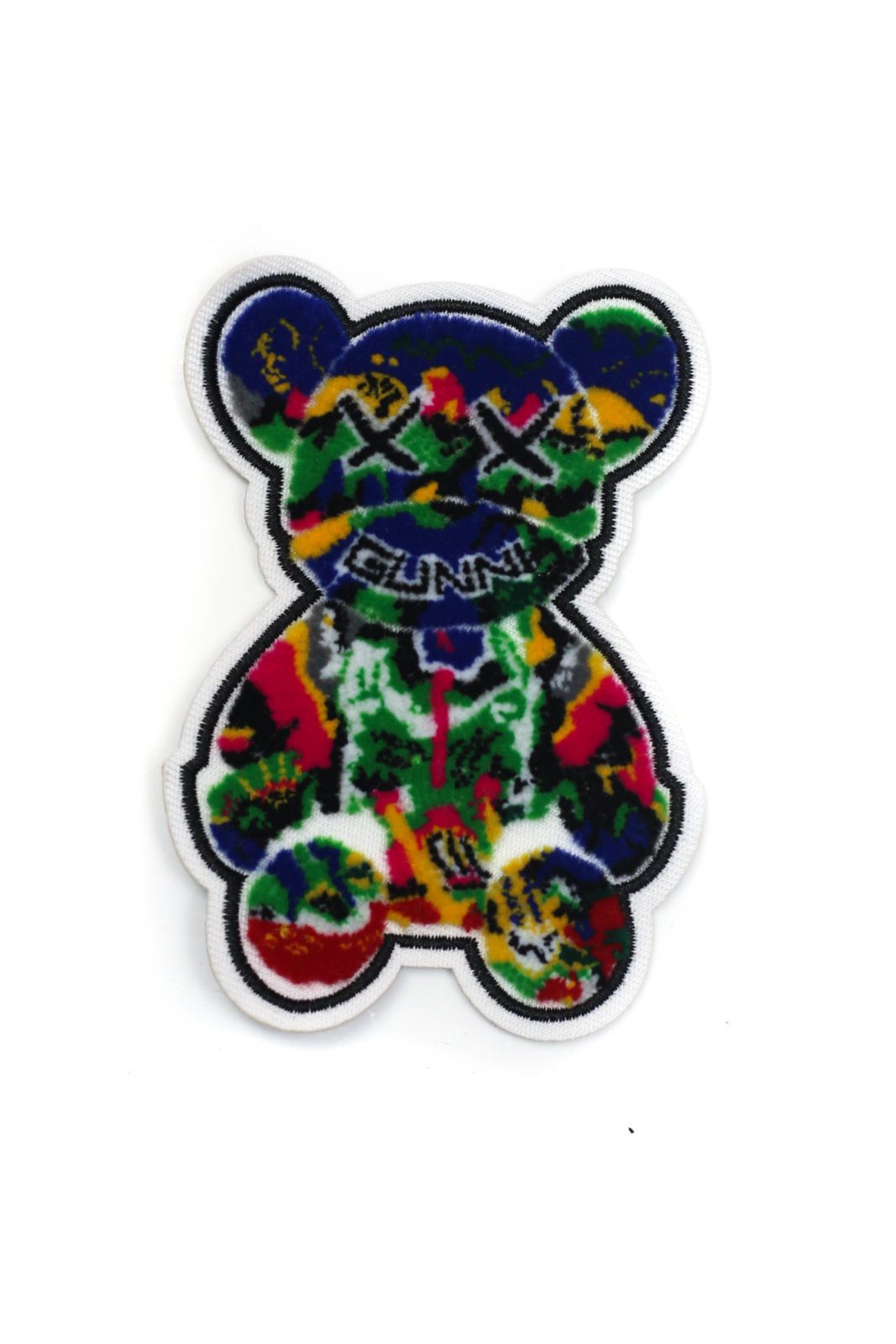 Colorful bear chenille embroidery patches
