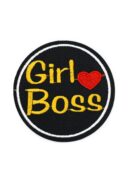 Girl boss Iron on embroidery patches