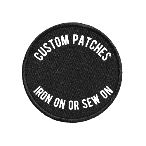 8 inches custom embroidery patches