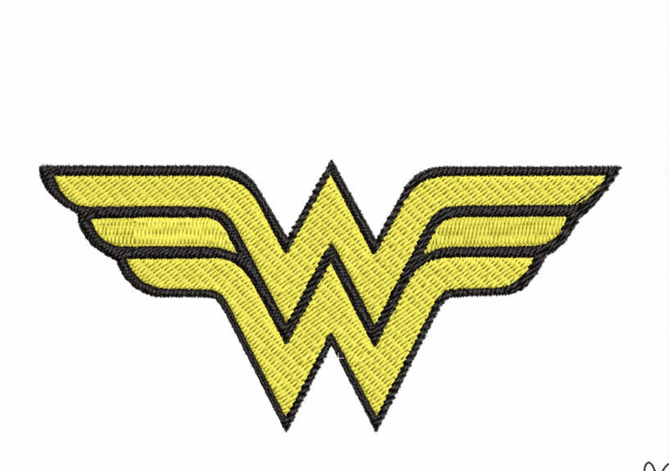 Wonder woman embroidery iron on patch