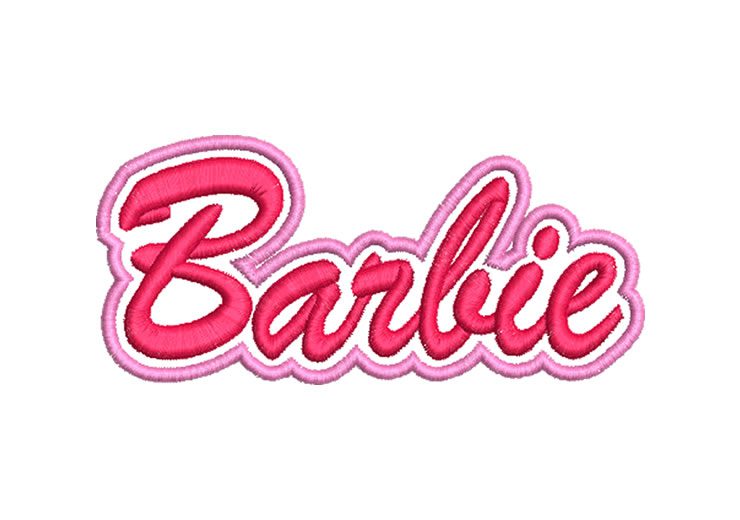 Letter Barbie Embroidery patches