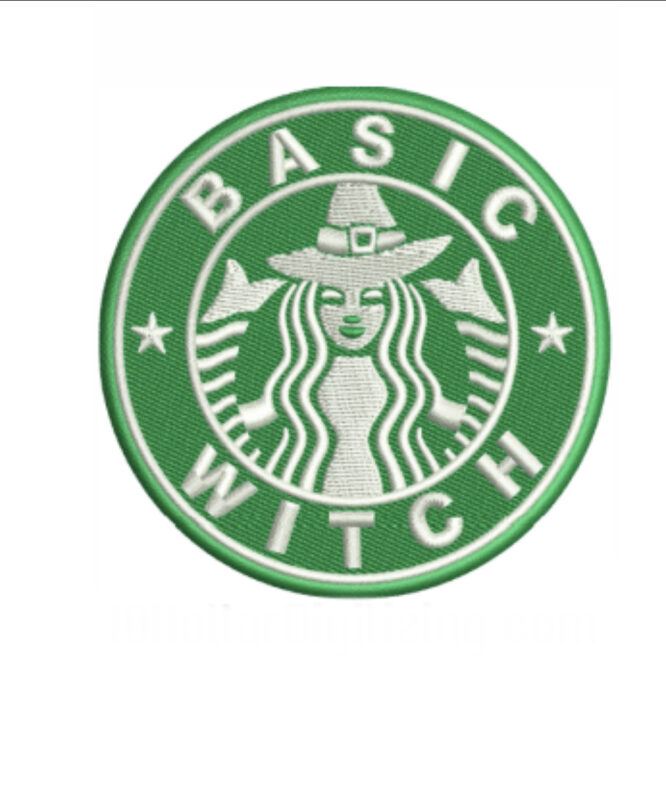 Basic Witch Starbucks patch embroidery