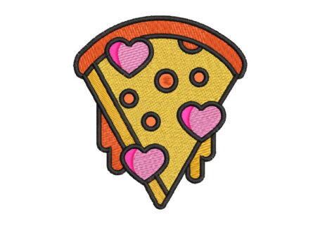 Pizza Slice Embroidery iron on patches