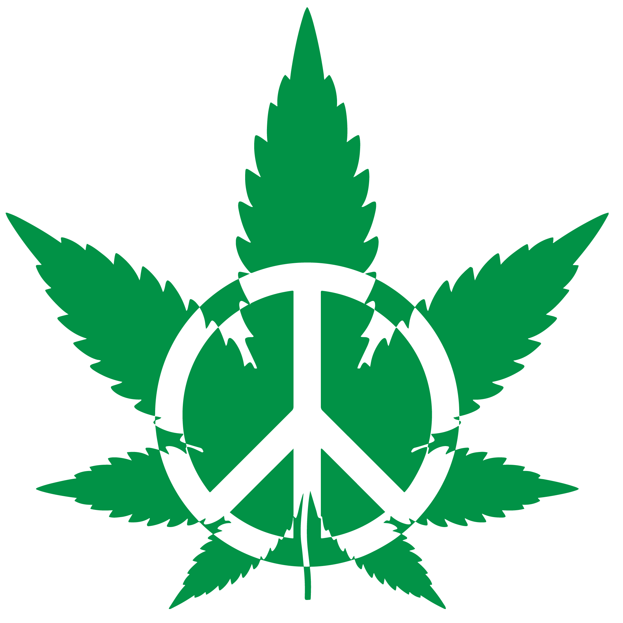 Peace sign plant  DTF iron on heat transfers