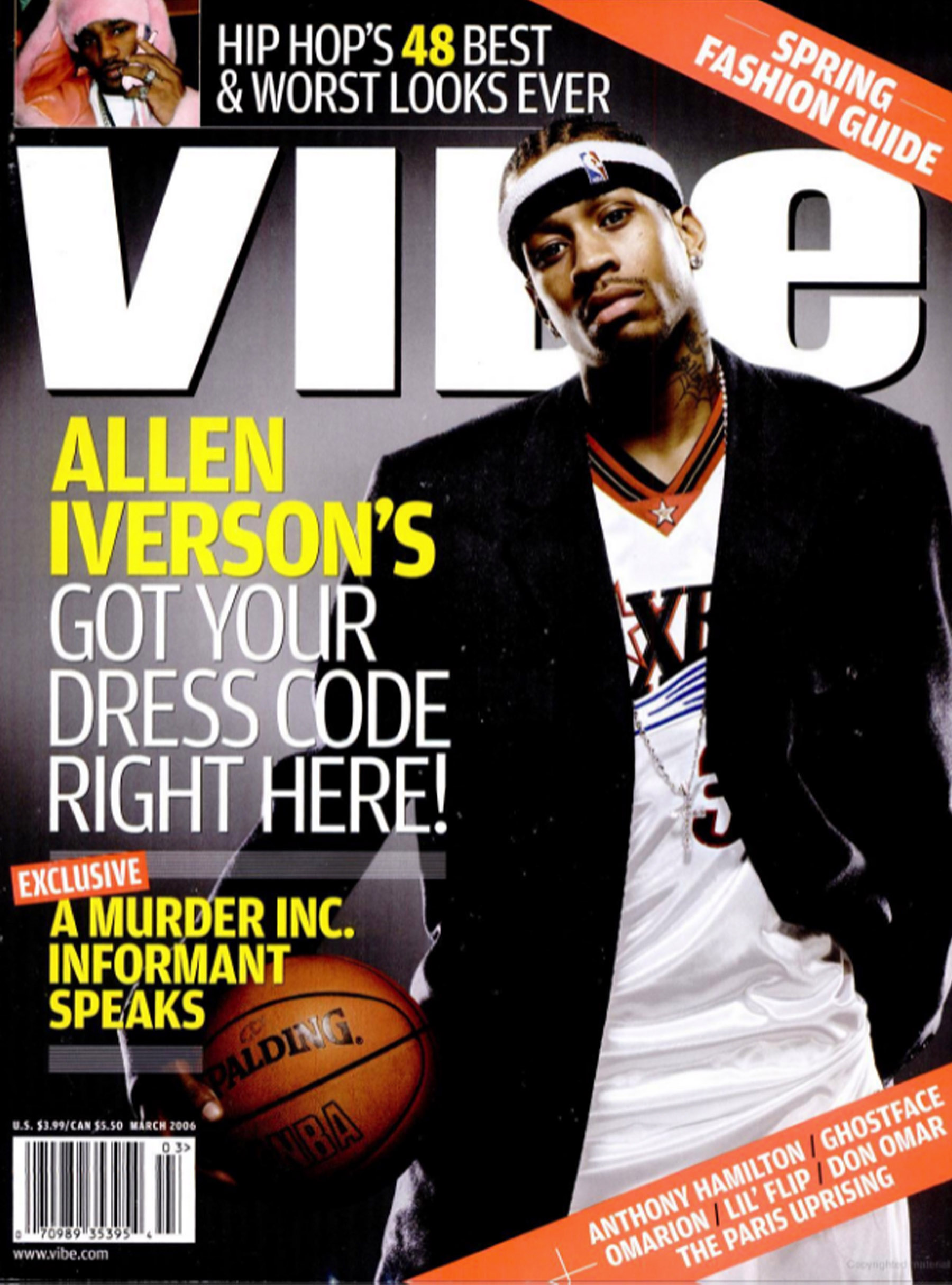 Vibe Allen's Iverson Hip Hop Heat Transfers