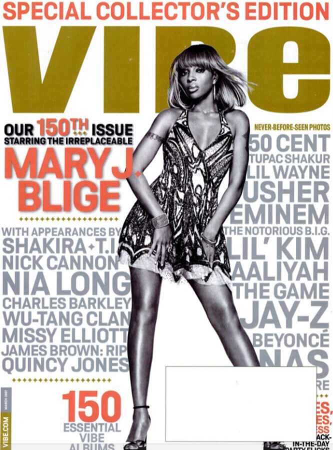 Vibe mary j blige special edition Hip Hop Heat Transfers