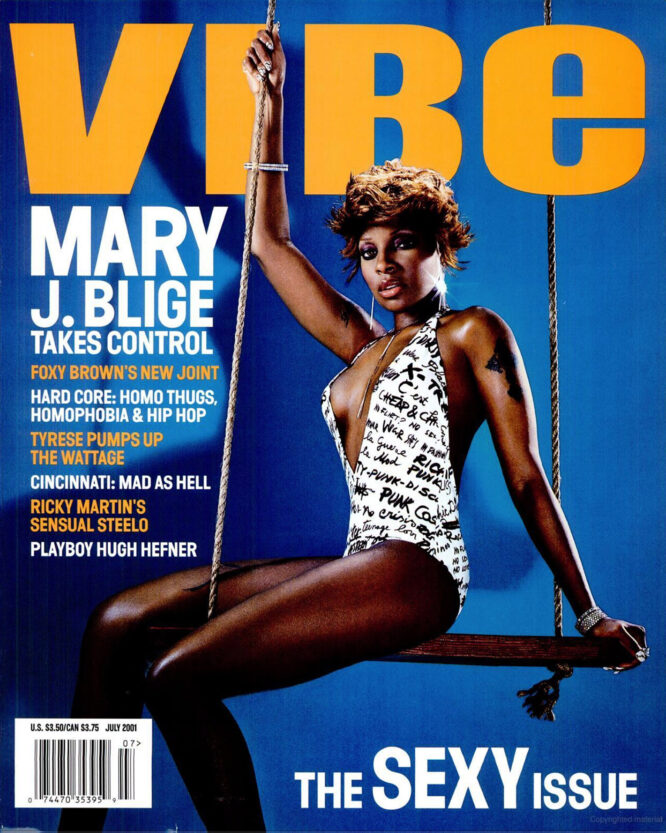 Vibe Mary j blige sexy issue Hip Hop Heat Transfers