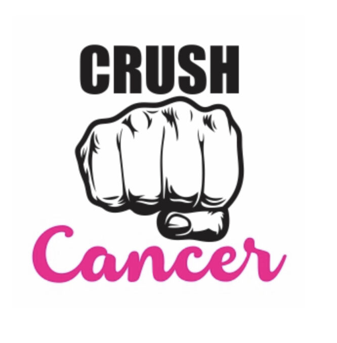 Crush cancer Fist Cancer iron on heat transfers