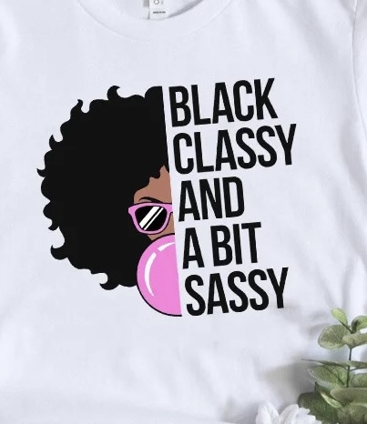 Black classy and a bit sassy iron on heat transfer patches