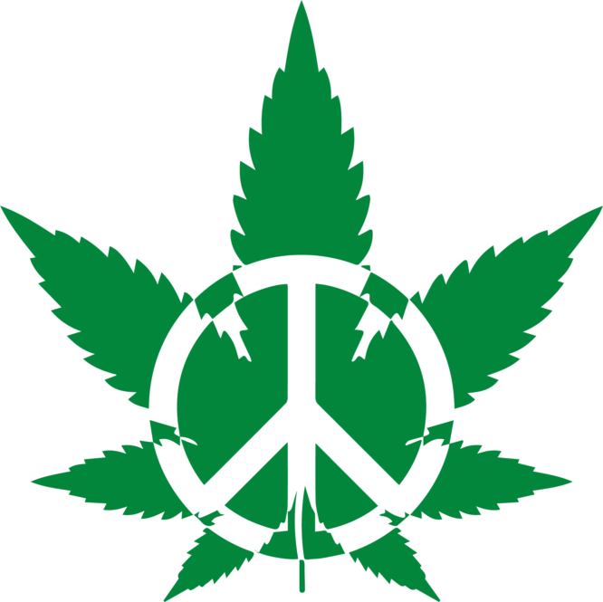Cannabis peace plant iron on heat transfers