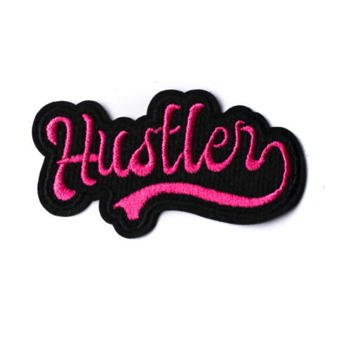 Hustlers iron on embroidery patches