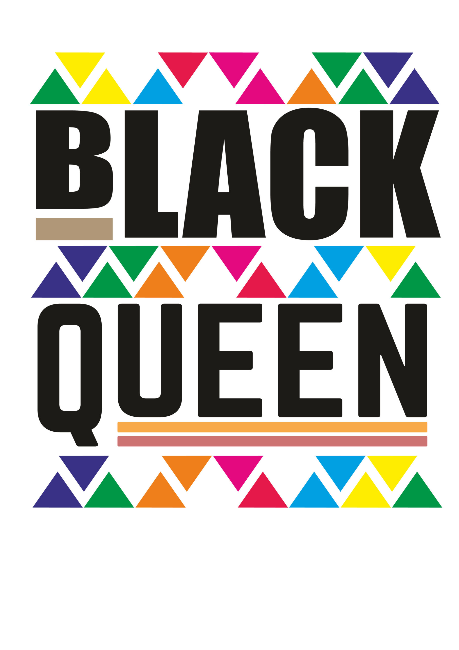 Black queen iron on heat transfers