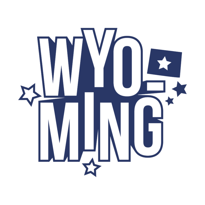 Blue Wyoming State heat transfers