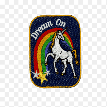 Dream on iron on embroidery patches