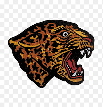 Tiger iron on embroidery patches