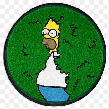 Simpson iron on embroidery patches