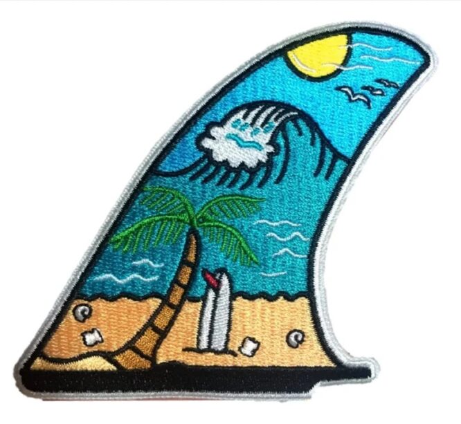 Sail art  iron on embroidery patches