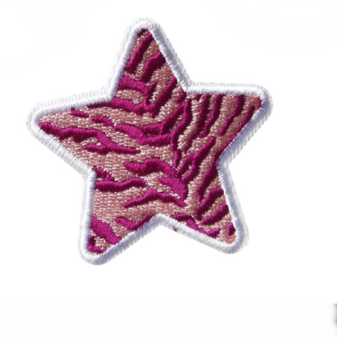 Star iron on embroidery patches